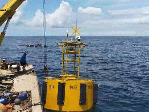 广西钦州市海洋牧场监测浮标布放项目